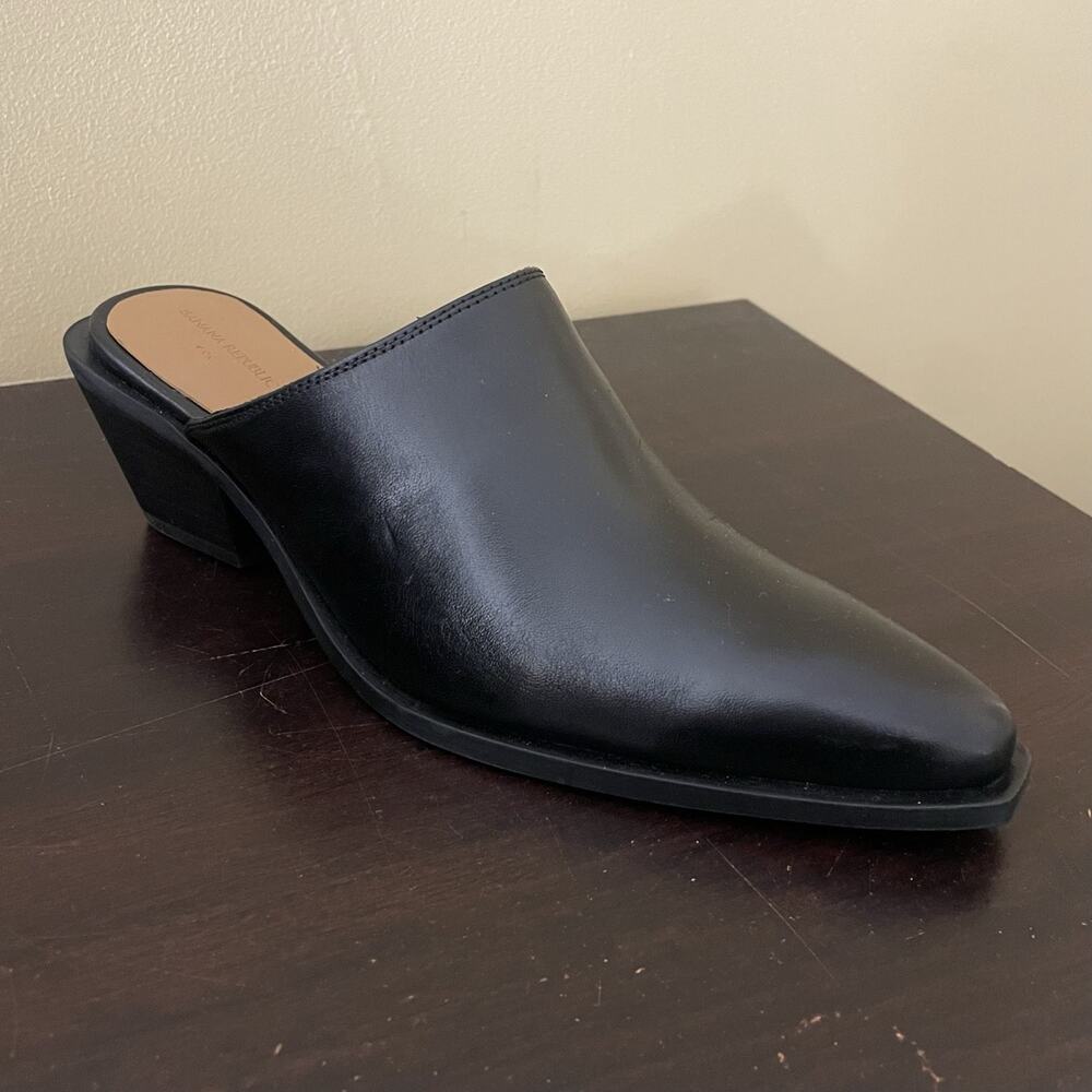 Banana Republic Black Leather Mules - Picture 2 of 7